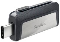 SanDisk USB-Stick Ultra Dual Drive USB Type-C silber, grau 64 GB