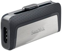 SanDisk USB-Stick Ultra Dual Drive USB Type-C silber, grau 64 GB
