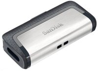 SanDisk USB-Stick Ultra Dual Drive USB Type-C silber, grau 64 GB