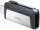 SanDisk USB-Stick Ultra Dual Drive USB Type-C silber, grau 64 GB