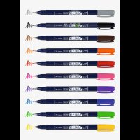 Tombow Fudenosuke Brush-Pens farbsortiert, 1 Set