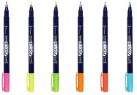 Tombow Fudenosuke Neon Brush-Pens farbsortiert, 1 Set