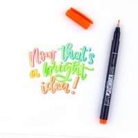 Tombow Fudenosuke Neon Brush-Pens farbsortiert, 1 Set