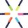 Tombow Fudenosuke Neon Brush-Pens farbsortiert, 1 Set