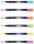 Tombow Fudenosuke Neon Brush-Pens farbsortiert, 1 Set