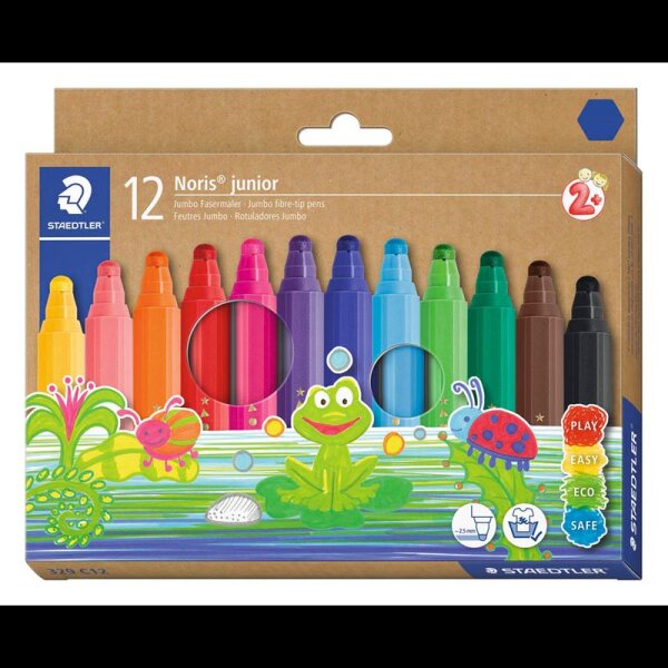 STAEDTLER Noris® junior 329 Filzstifte farbsortiert, 12 St.