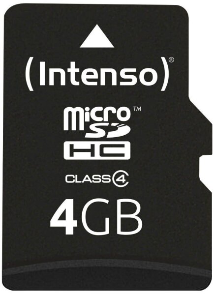 Intenso Speicherkarte microSDHC-Card Class 4, 4 GB, 1 St.