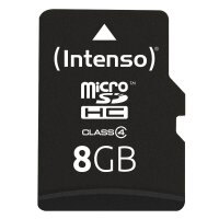 Intenso Speicherkarte microSDHC-Card Class 4, 8 GB, 1 St.