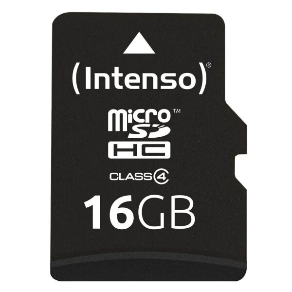 Intenso Speicherkarte microSDHC-Card Class 4, 16 GB, 1 St.
