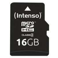 Intenso Speicherkarte microSDHC-Card Class 4, 16 GB, 1 St.