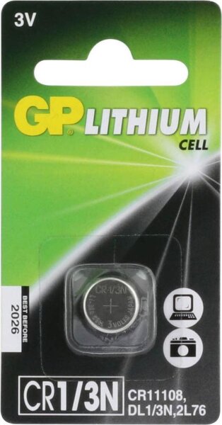 GP Knopfzelle CR 1/3N Lithium 3,0 V, 1 St.