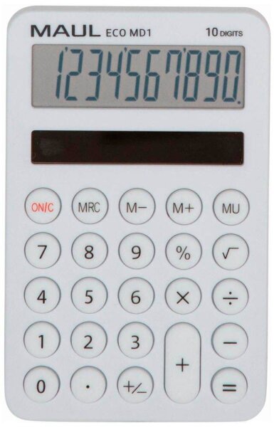 MAUL ECO MD 1 Taschenrechner weiß