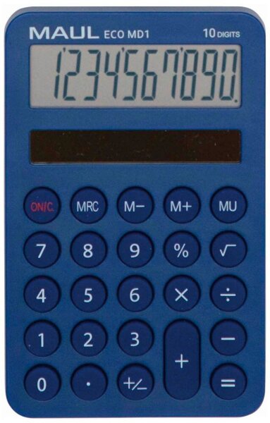 MAUL ECO MD 1 Taschenrechner blau