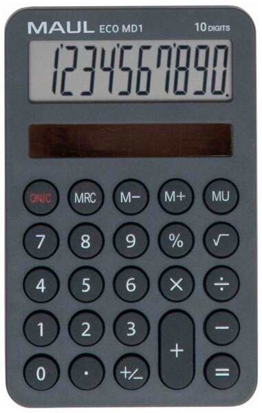 MAUL ECO MD 1 Taschenrechner grau
