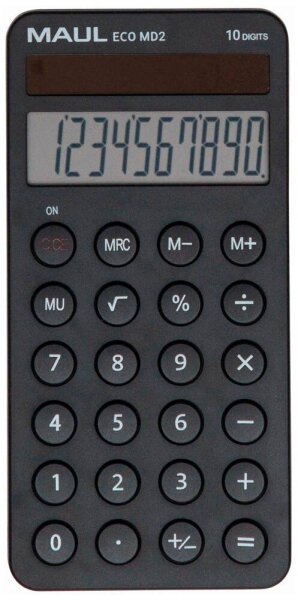 MAUL ECO MD 2 Taschenrechner schwarz