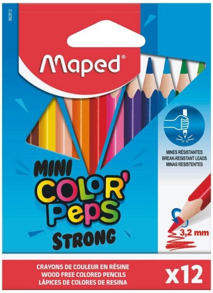 maped COLORPEPS STRONG Buntstifte farbsortiert, 12 St.
