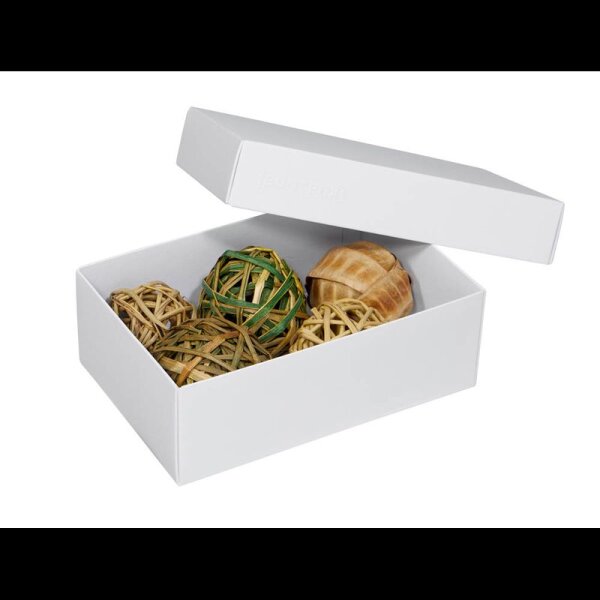 3 BUNTBOX M Geschenkboxen 1,1 l weiß 17,0 x 11,0 x 6,0 cm