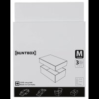 3 BUNTBOX M Geschenkboxen 1,1 l weiß 17,0 x 11,0 x 6,0 cm