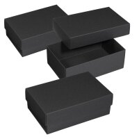 3 BUNTBOX M Geschenkboxen 1,1 l schwarz 17,0 x 11,0 x 6,0 cm
