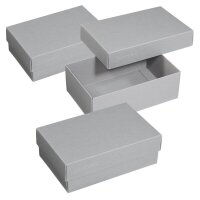 3 BUNTBOX M Geschenkboxen 1,1 l grau 17,0 x 11,0 x 6,0 cm
