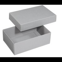 3 BUNTBOX M Geschenkboxen 1,1 l grau 17,0 x 11,0 x 6,0 cm