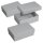3 BUNTBOX M Geschenkboxen 1,1 l grau 17,0 x 11,0 x 6,0 cm