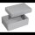 3 BUNTBOX M Geschenkboxen 1,1 l grau 17,0 x 11,0 x 6,0 cm