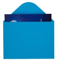 BUNTBOX Briefumschläge DIN C4 ohne Fenster blau Steckverschluss 2 St.