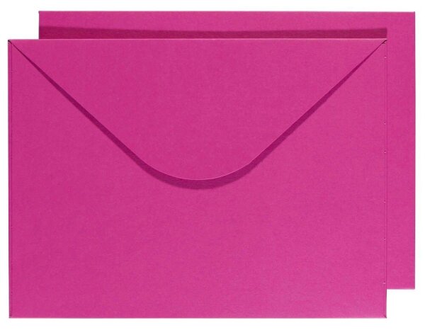 BUNTBOX Briefumschläge DIN C4 ohne Fenster pink Steckverschluss 2 St.