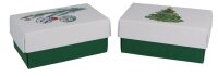 2 BUNTBOX Weihnachten L Geschenkboxen-Set weiß