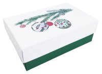 2 BUNTBOX Weihnachten L Geschenkboxen-Set weiß