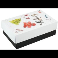 2 BUNTBOX Weihnachten L Geschenkboxen-Set weiß