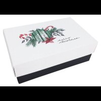 2 BUNTBOX Weihnachten L Geschenkboxen-Set weiß