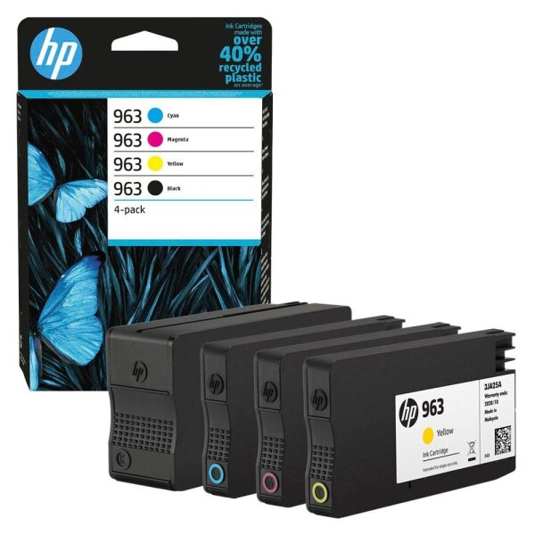 HP 963(6ZC70AE) schwarz, cyan, magenta, gelb Druckerpatronen, 4er-Set