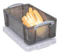 Really Useful Box Aufbewahrungsbox 9,0 l transparent, grau 39,5 x 25,5 x 15,5 cm, 1 St.