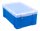 Really Useful Box Aufbewahrungsbox 9,0 l transparent, blau 39,5 x 25,5 x 15,5 cm, 1 St.