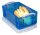 Really Useful Box Aufbewahrungsbox 9,0 l transparent, blau 39,5 x 25,5 x 15,5 cm, 1 St.