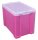 Really Useful Box Aufbewahrungsbox 19,0 l transparent, pink 39,5 x 25,5 x 29,0 cm, 1 St.