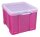 Really Useful Box Aufbewahrungsbox 35,0 l transparent, pink 48,0 x 39,0 x 31,0 cm, 1 St.