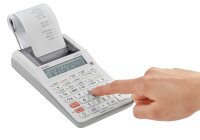 CASIO HR-8RCE Tischrechner druckend weiß