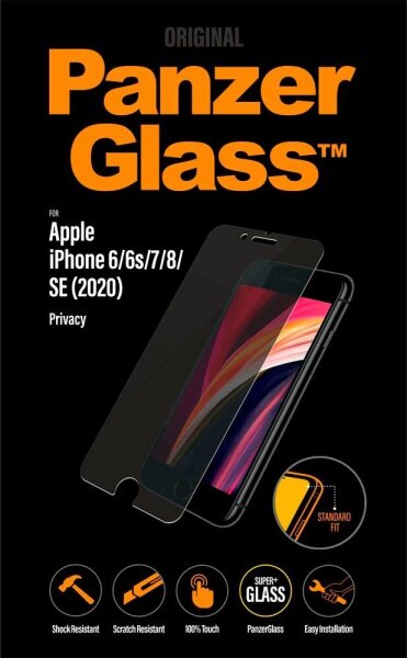PanzerGlass™ Display-Blickschutzglas für Apple iPhone 6, iPhone 6s, iPhone 7, iPhone 8, iPhone SE 2. Gen (2020), iPhone SE 3. Gen (2022)