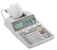 SHARP EL-1750V Tischrechner druckend lichtgrau