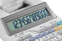 SHARP EL-1750V Tischrechner druckend lichtgrau
