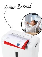 HSM shredstar X5 Aktenvernichter mit Partikelschnitt P-4, 4,5 x 30 mm, bis 5 Blatt, weiß
