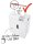 HSM shredstar X6pro Aktenvernichter mit Partikelschnitt P-5, 2 x 15 mm, bis 6 Blatt, weiß