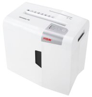 HSM shredstar X8 Aktenvernichter mit Partikelschnitt P-4, 4,5 x 30 mm, bis 8 Blatt, weiß