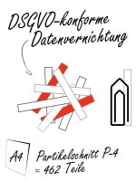 HSM shredstar X8 Aktenvernichter mit Partikelschnitt P-4, 4,5 x 30 mm, bis 8 Blatt, weiß