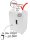HSM shredstar X15 Aktenvernichter mit Partikelschnitt P-4, 4 x 37 mm, bis 15 Blatt, weiß