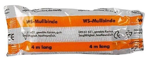SÖHNGEN Mullbinde DIN 61631 1004002 weiß 6,0 cm x 4,0 m, 1 St.
