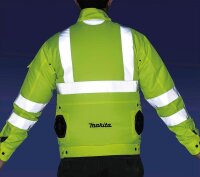 makita unisex Akku-Kühljacke DFJ214ZXL neongelb Größe XL